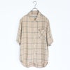 rayon twill check S/S shirt レーヨンツイルチェック半袖シャツ