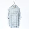rayon twill check S/S shirt レーヨンツイルチェック半袖シャツ
