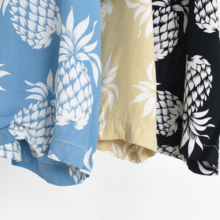 PINEAPPLE PRINT ALOHA SHIRT パイナップル柄アロハシャツ