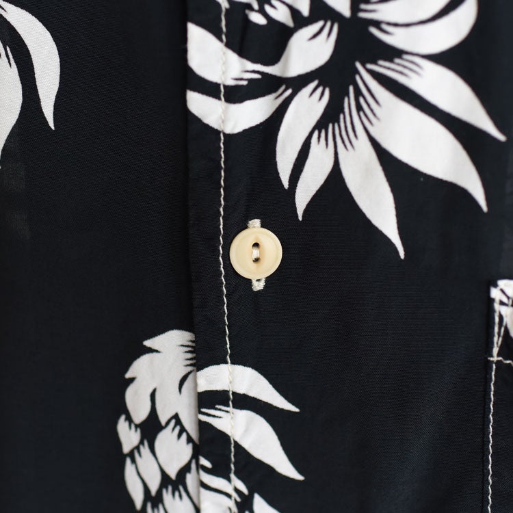 PINEAPPLE PRINT ALOHA SHIRT パイナップル柄アロハシャツ