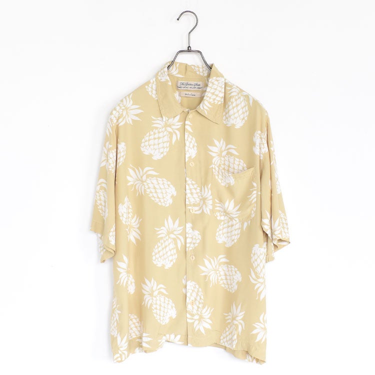 PINEAPPLE PRINT ALOHA SHIRT パイナップル柄アロハシャツ