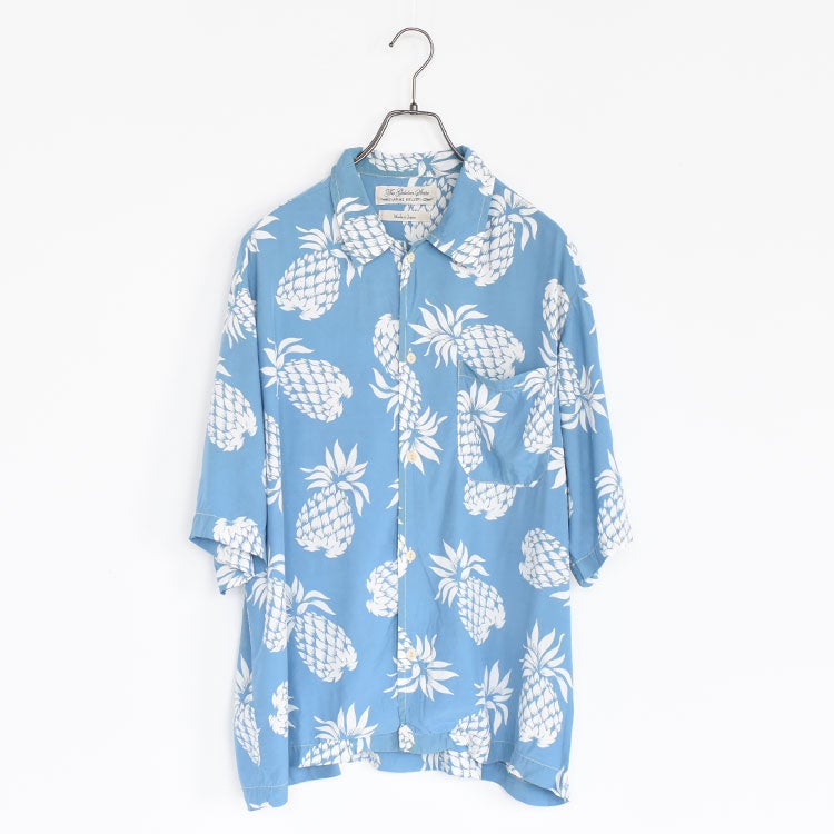 SALE 30％OFF】PINEAPPLE PRINT ALOHA SHIRT パイナップル柄アロハ