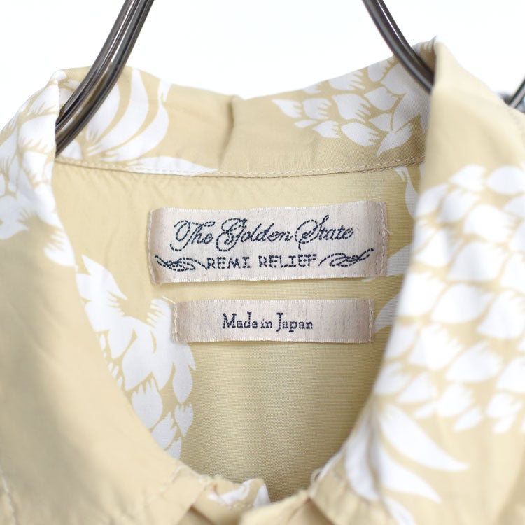 SALE 30％OFF】PINEAPPLE PRINT ALOHA SHIRT パイナップル柄アロハ
