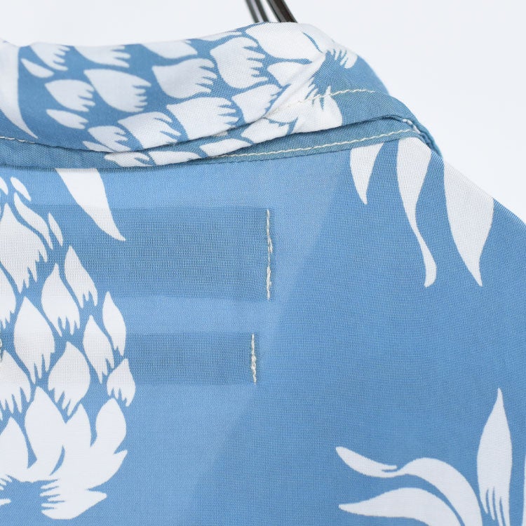 SALE 30％OFF】PINEAPPLE PRINT ALOHA SHIRT パイナップル柄アロハ