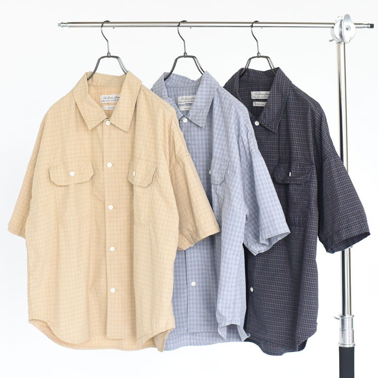 TYPEWRITER CHECKED S/S SHIRT タイプライターチェック半袖シャツ