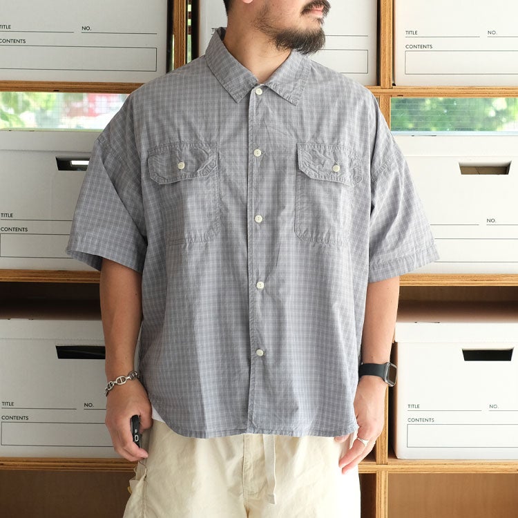 TYPEWRITER CHECKED S/S SHIRT タイプライターチェック半袖シャツ