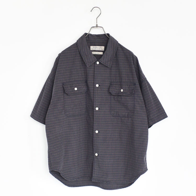TYPEWRITER CHECKED S/S SHIRT タイプライターチェック半袖シャツ