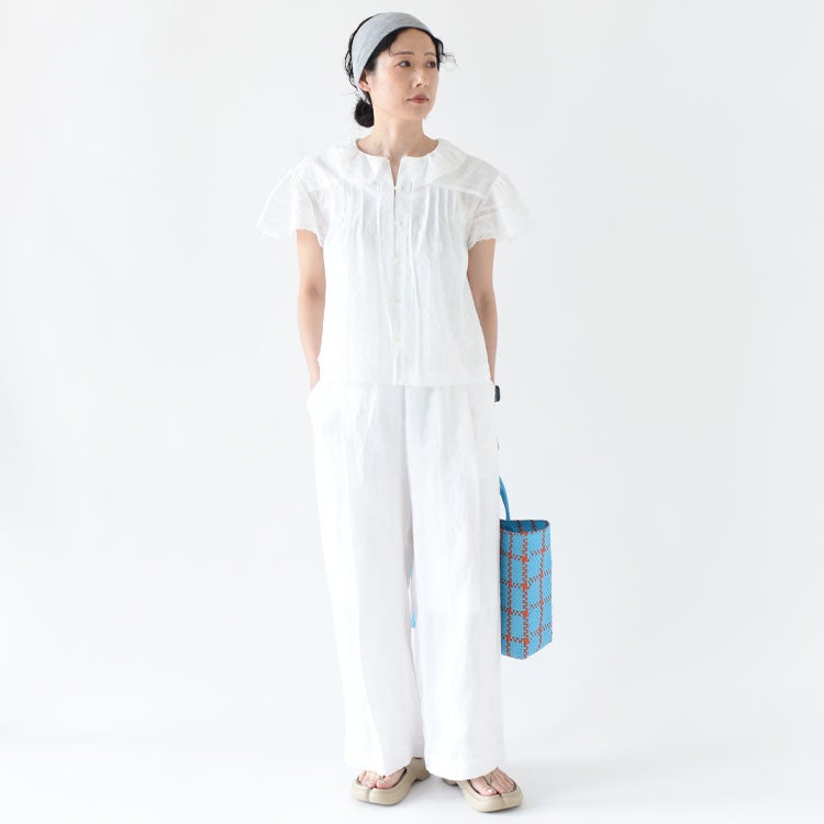 FRENCH LINEN WIDE PANTS フレンチリネンワイドパンツ