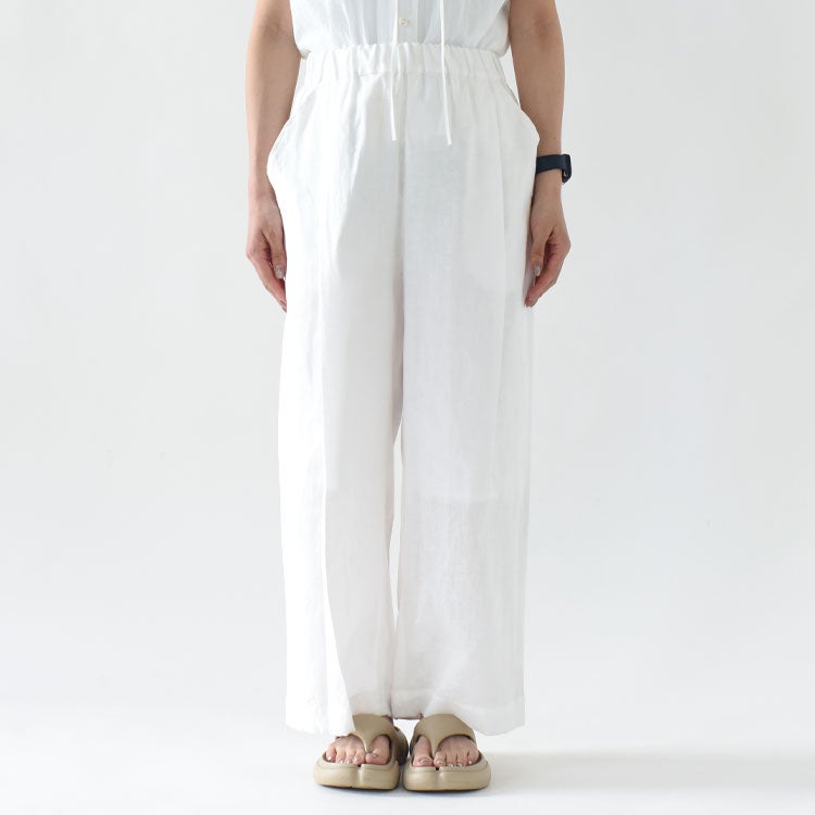 FRENCH LINEN WIDE PANTS フレンチリネンワイドパンツ
