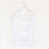 frill lace nosleeve blouse フリルレースノースリーブブラウス