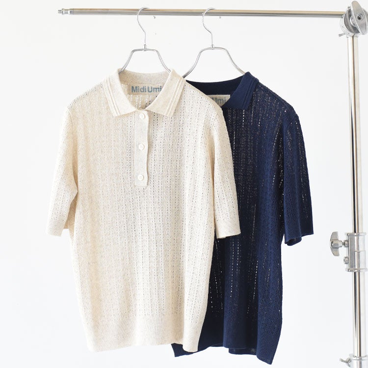 KNIT POLO P/O ニットポロシャツプルオーバー