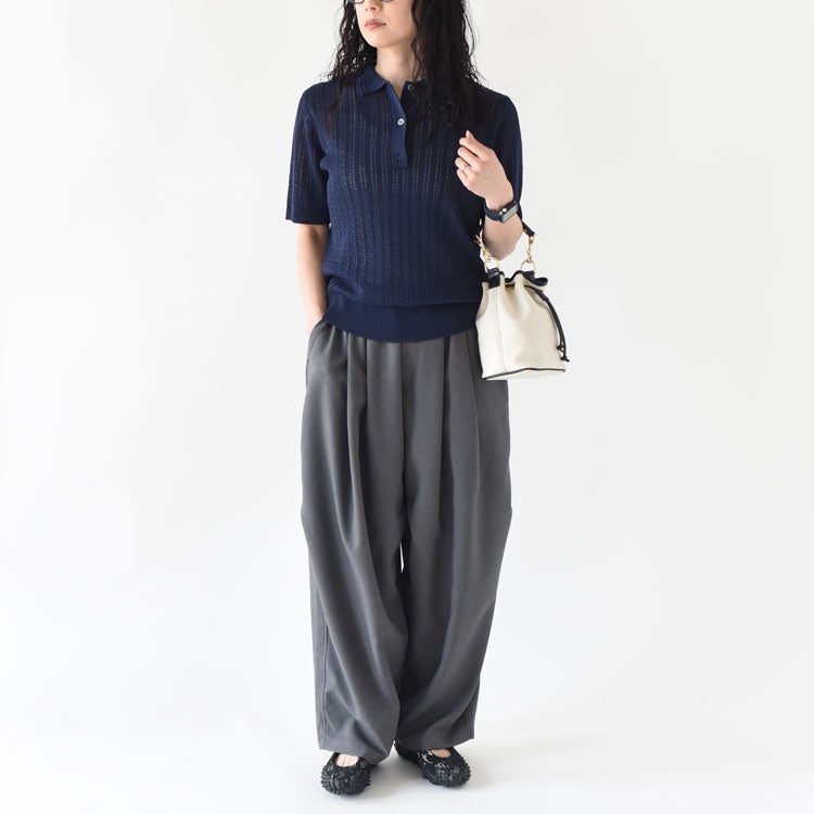 KNIT POLO P/O ニットポロシャツプルオーバー