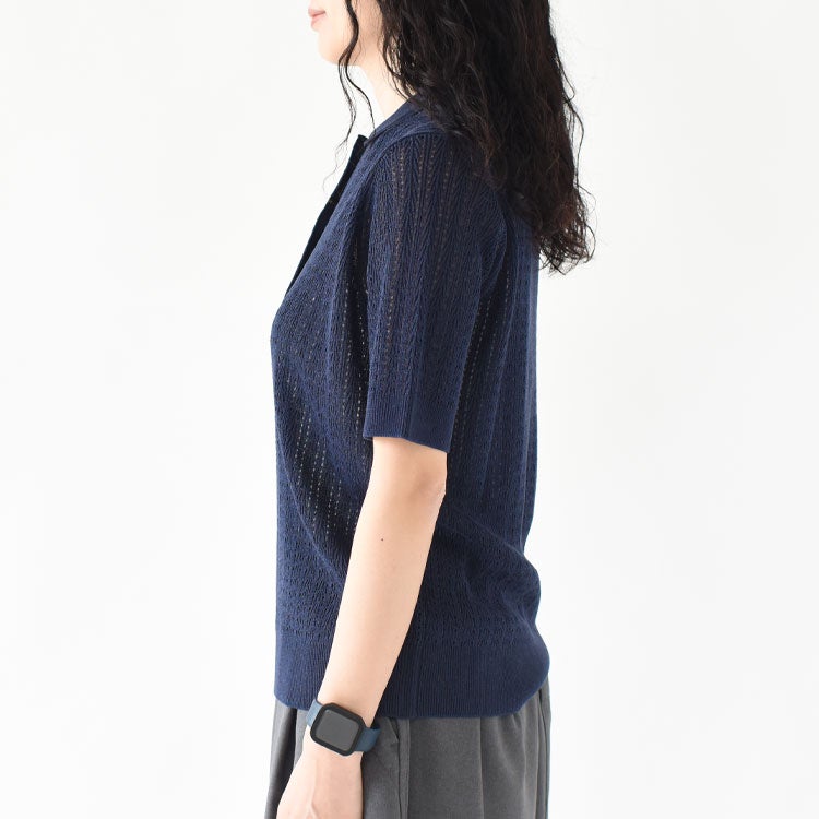 KNIT POLO P/O ニットポロシャツプルオーバー