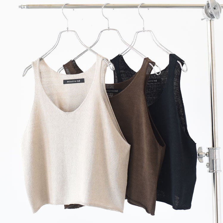 U NECK SHORT VEST Uネックショートベスト