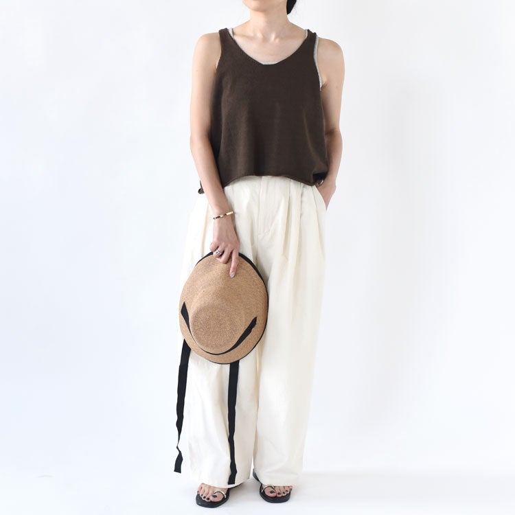 U NECK SHORT VEST Uネックショートベスト