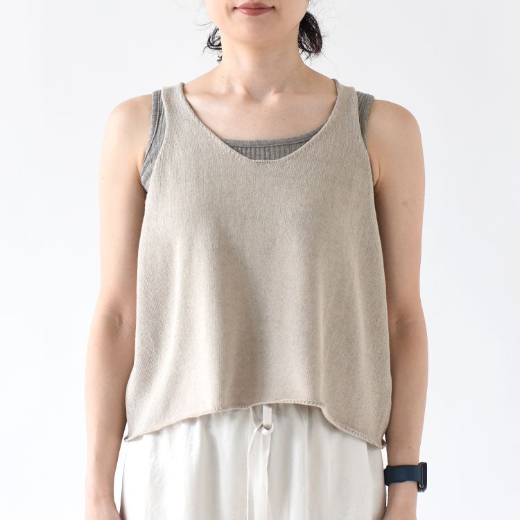 U NECK SHORT VEST Uネックショートベスト