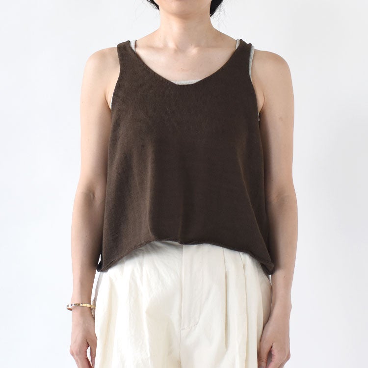 U NECK SHORT VEST Uネックショートベスト