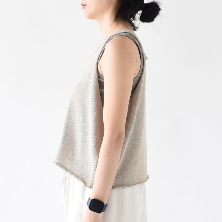 U NECK SHORT VEST Uネックショートベスト