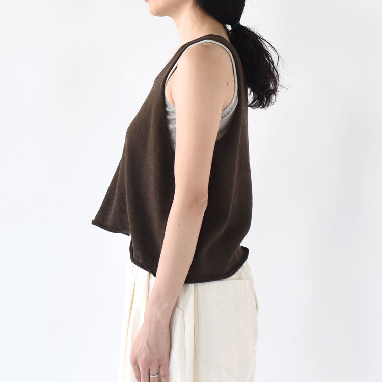 U NECK SHORT VEST Uネックショートベスト