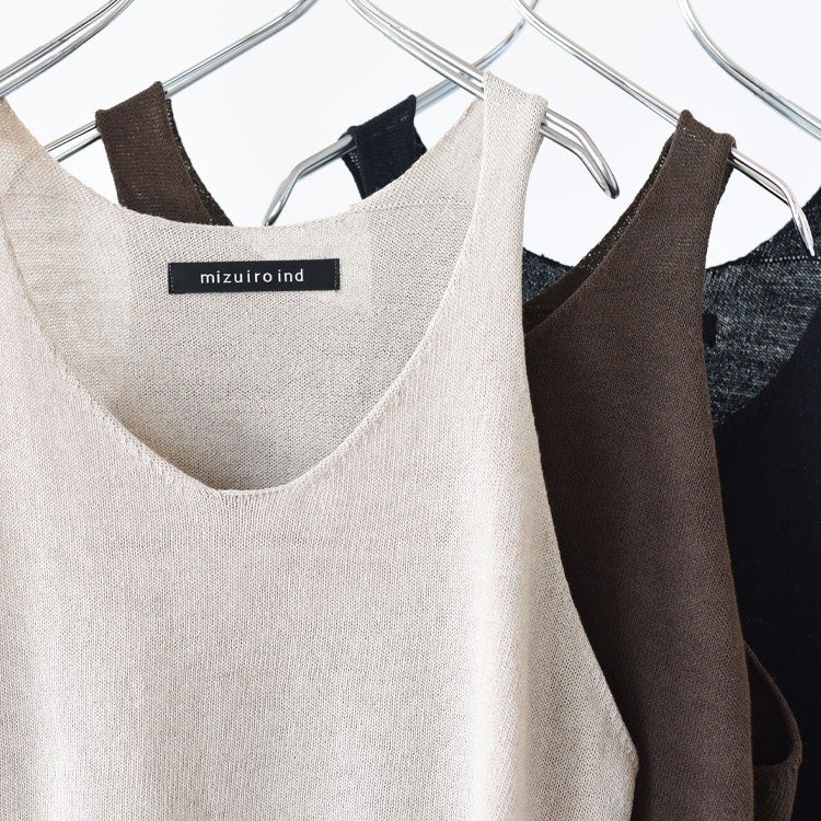U NECK SHORT VEST Uネックショートベスト