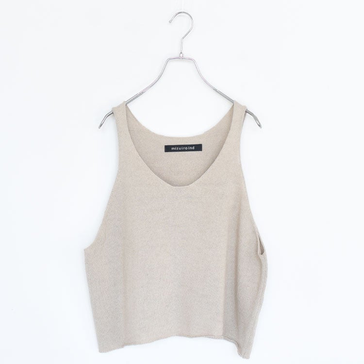 U NECK SHORT VEST Uネックショートベスト