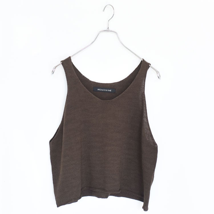 U NECK SHORT VEST Uネックショートベスト