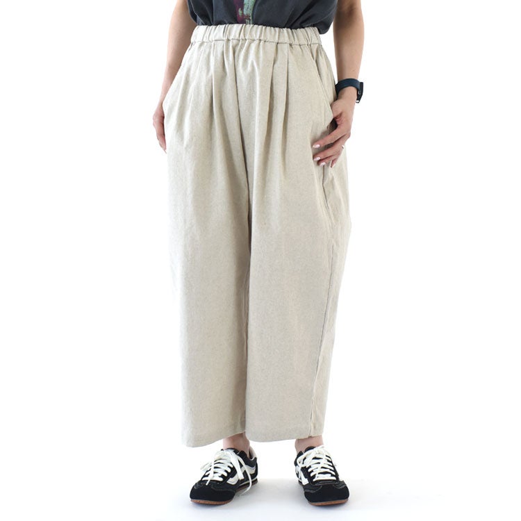 cotton linen wide easy pants　コットンリネンワイドイージーパンツ