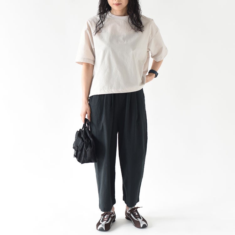 cotton linen wide easy pants　コットンリネンワイドイージーパンツ