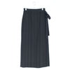 LINEN STRIPED WRAP SKIRT リネンストライプラップスカート