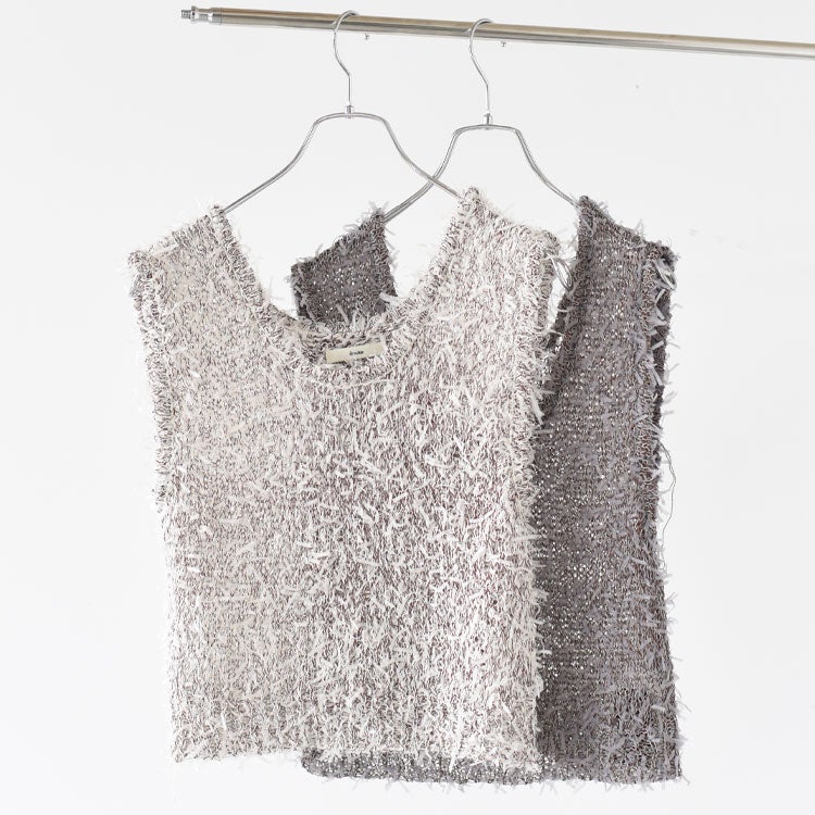 Mixyarn Knit Vest ミックスヤーンニットベスト