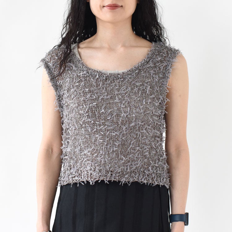 Mixyarn Knit Vest ミックスヤーンニットベスト