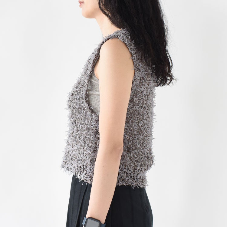 Mixyarn Knit Vest ミックスヤーンニットベスト