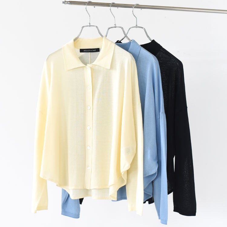 SHIRT COLLAR SHIRT C/D シャツカラーシャツカーディガン