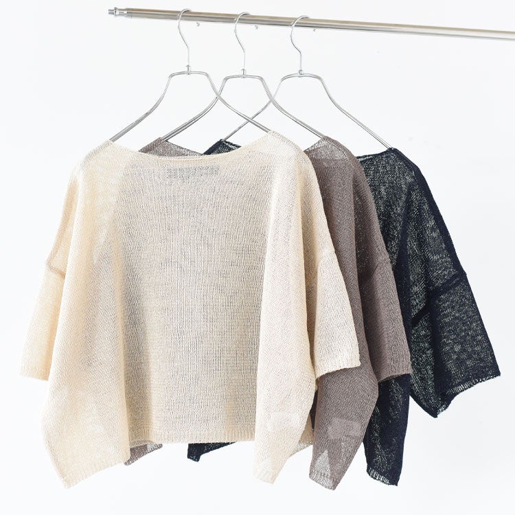 crew neck wide P/O クルーネックワイドプルオーバー