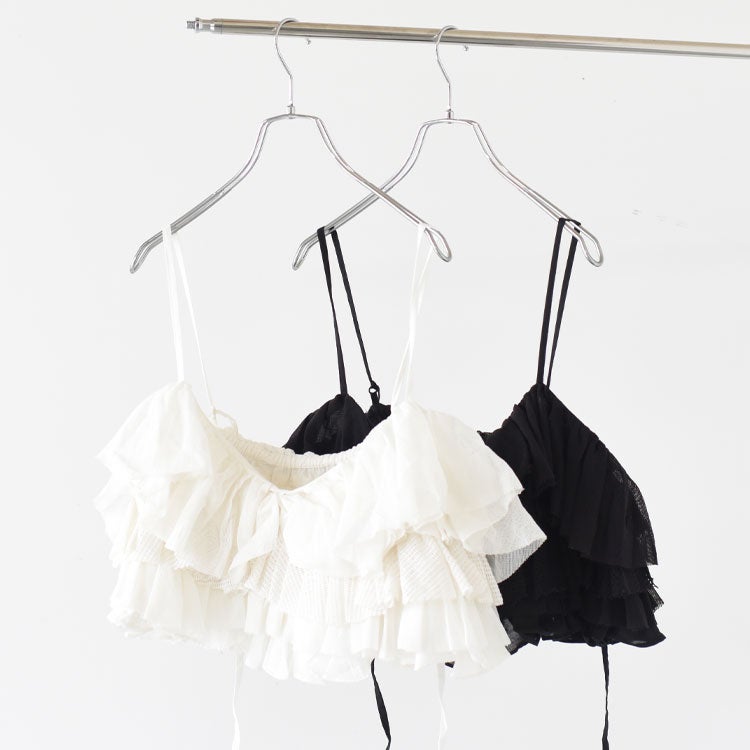 Mesh Frill Camisole メッシュフリルキャミソール
