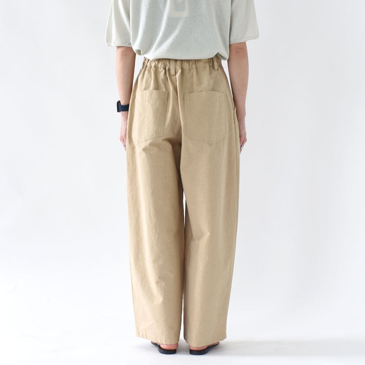 HEMP THREE TUCK WIDE PANTS ヘンプスリータックワイドパンツ