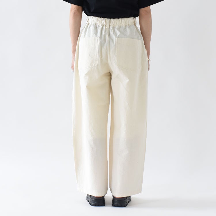 HEMP THREE TUCK WIDE PANTS ヘンプスリータックワイドパンツ