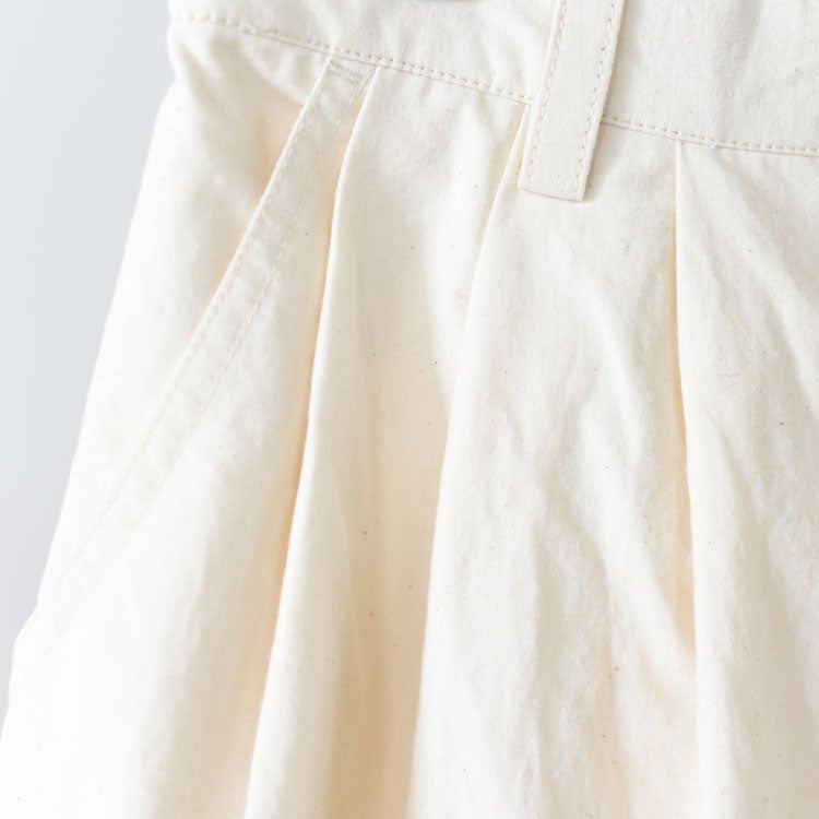 HEMP THREE TUCK WIDE PANTS ヘンプスリータックワイドパンツ