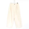 HEMP THREE TUCK WIDE PANTS ヘンプスリータックワイドパンツ