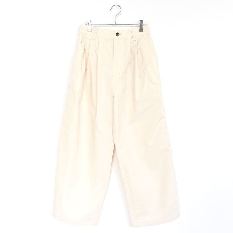 HEMP THREE TUCK WIDE PANTS ヘンプスリータックワイドパンツ