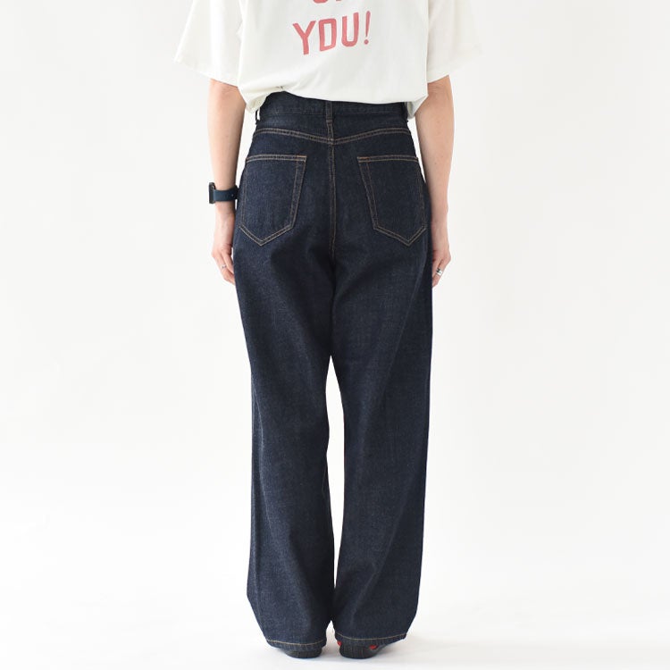 HIGH WAIST STRAIGHT DENIM ハイウエストストレートデニム