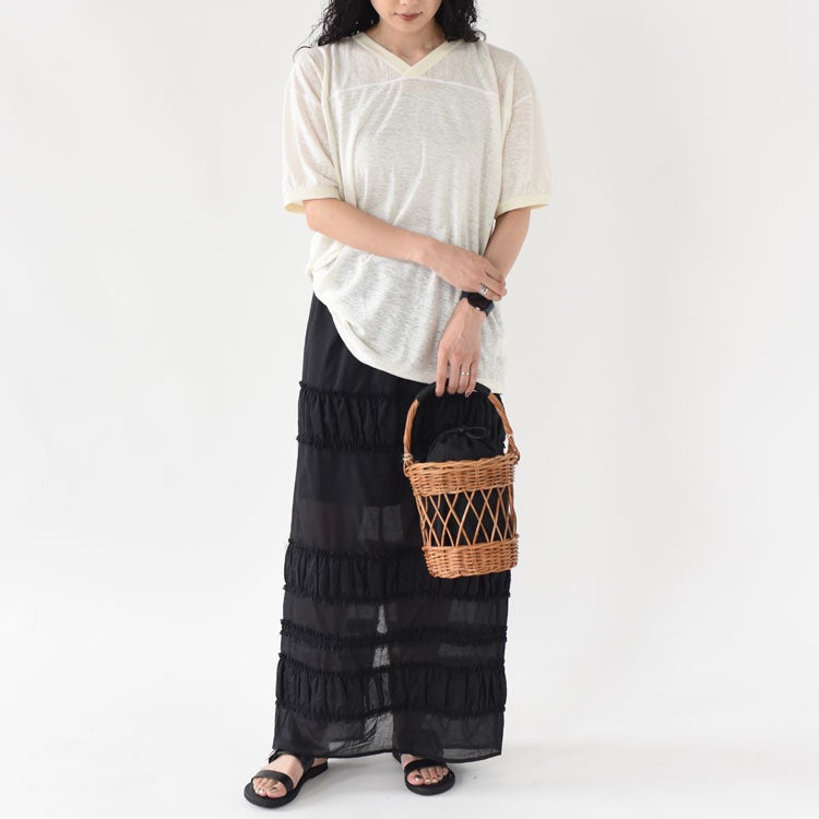 Tiered Pencil Skirt ティアードペンシルスカート