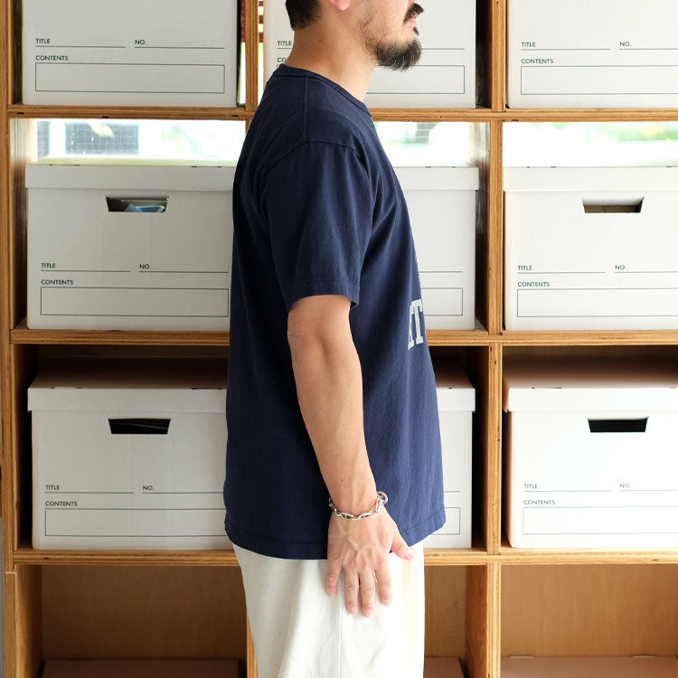 WHITESVILLE 18/- S/S T-SHIRTS W/PRINT Whitesville BULLDOGプリント半袖Tシャツ