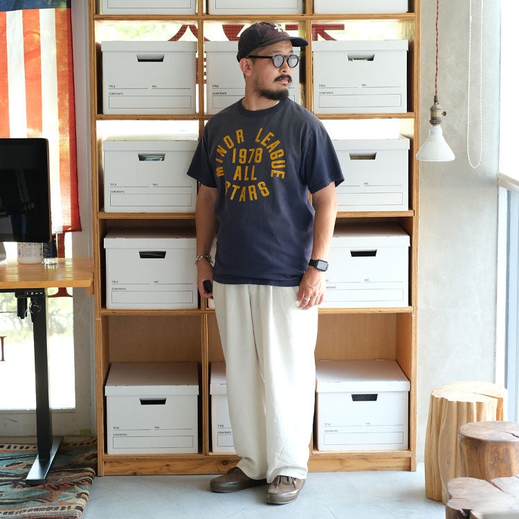 MODUCT PRINT T-SHIRT AGING MODEL “1978 MINER LEAGUE ALL STARS”モダクトプリントTシャツ　エイジングモデル