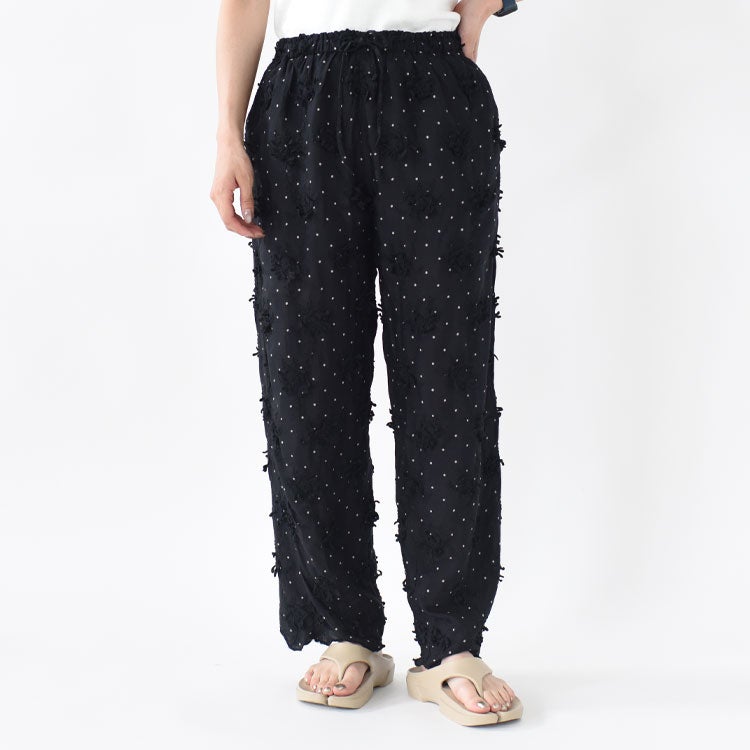 dot 3D rayon shuntang easy pants ドット3Dレーヨンシュンタンイージーパンツ