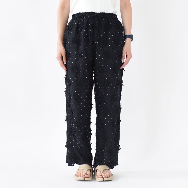 dot 3D rayon shuntang easy pants ドット3Dレーヨンシュンタンイージーパンツ