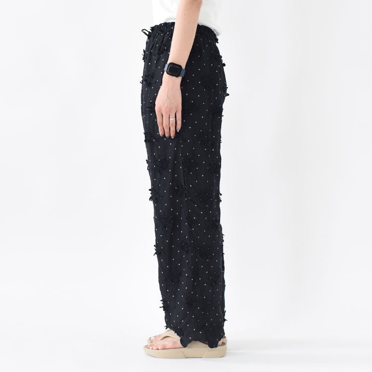 dot 3D rayon shuntang easy pants ドット3Dレーヨンシュンタンイージーパンツ