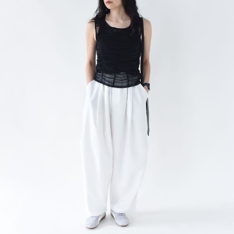 Tulle Gather Tanktop チュールギャザータンクトップ