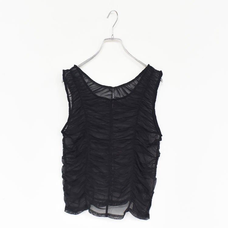 Tulle Gather Tanktop チュールギャザータンクトップ