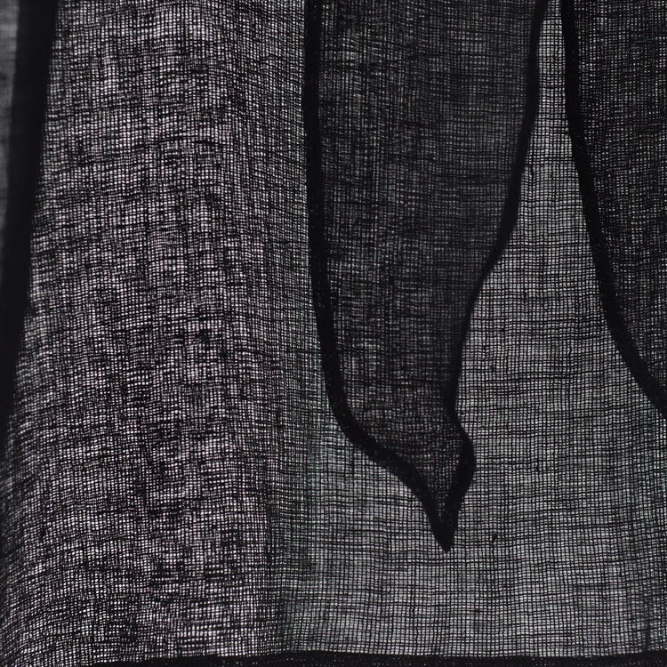 LINEN MESH STOLE FRILL BLOUSE リネンメッシュストールフリルブラウス